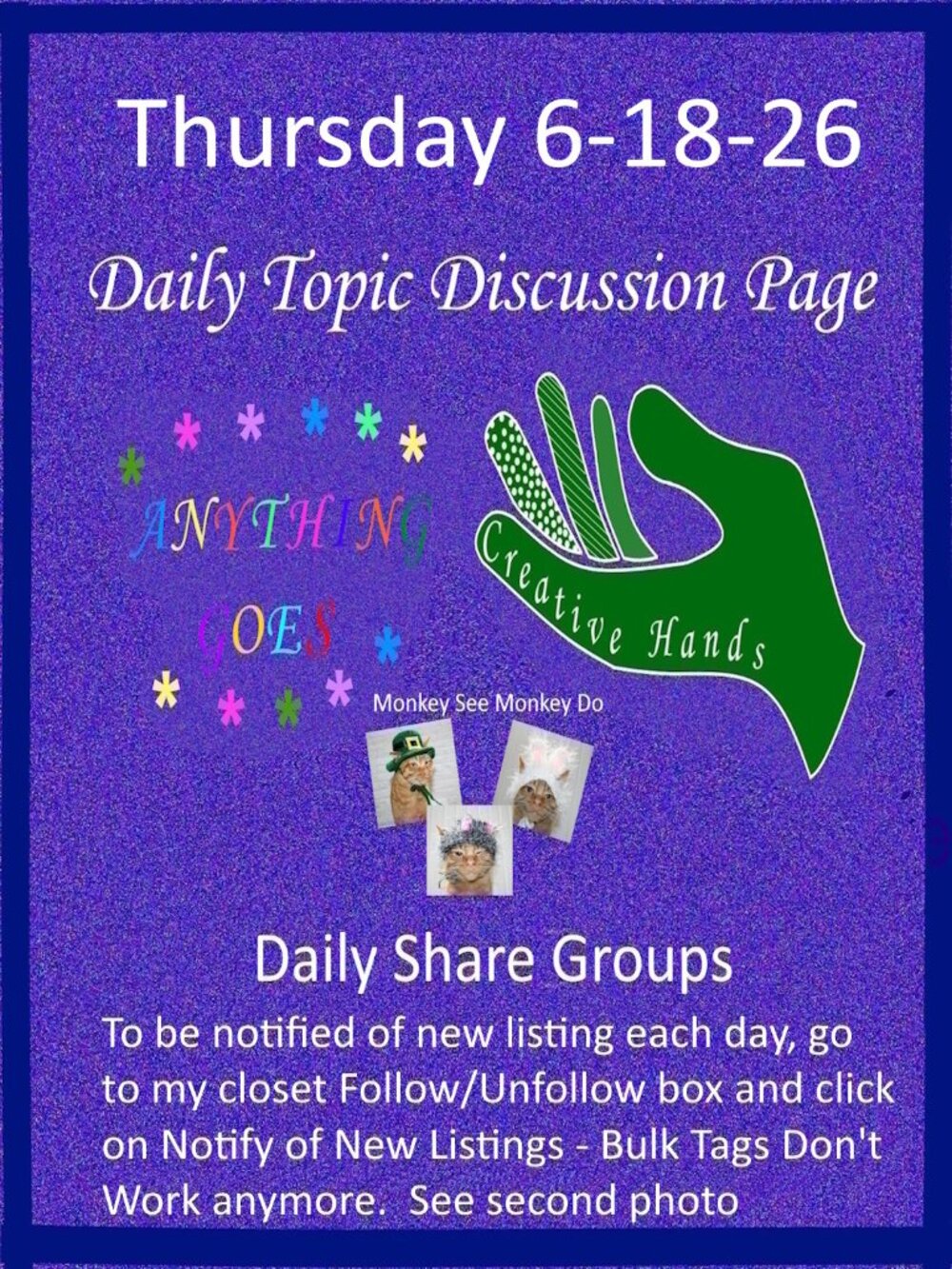 Thursday 6-18-26 Share Groups - Part Two - Daily Topic Discussion